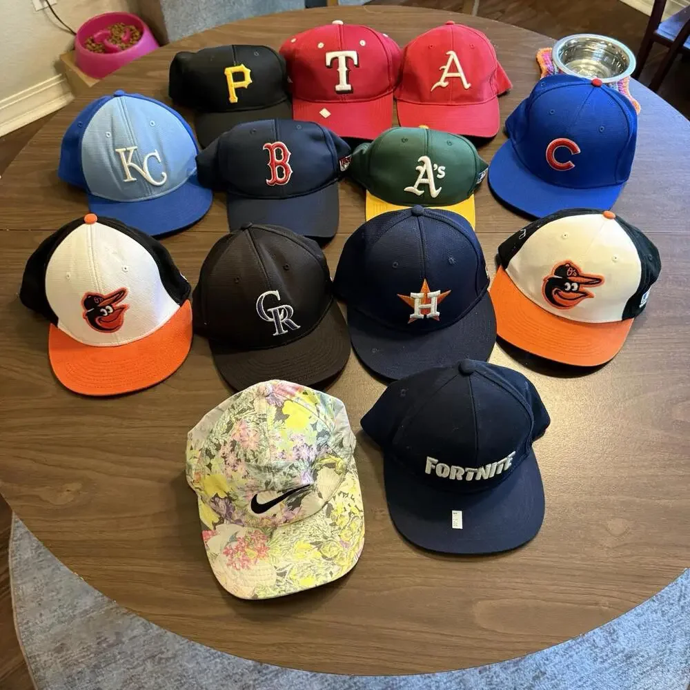 Vintage 90s/00s Kids Baseball Sports 12 Hat Bundle Size Kids OSFA